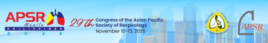The 29th Congress of the Asian Pacific Society of Respirology (APSR 2025) The 29th Congress of the Asian Pacific Society of Respirology (APSR 2025)