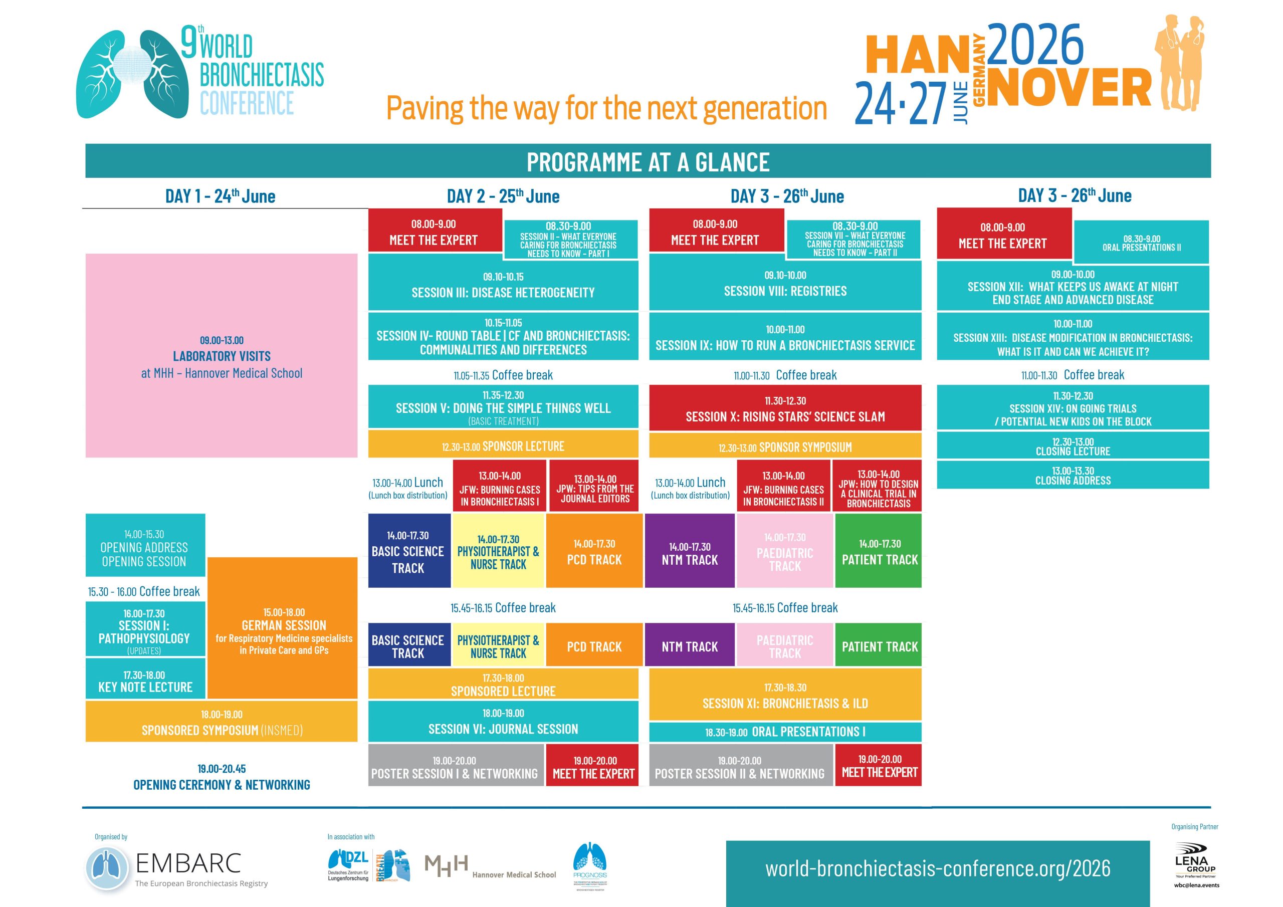 WBC2026 Programme at a glance